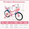 Costway 14/18 Inches Kids Bicycle with Training Wheels & Basket for Boys & Girls